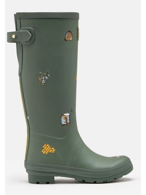 Joules Printed Welly Khaki Bee
