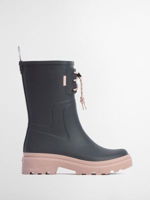 Barbour Devlin Mid Welly Dusky Grey/Gardenia