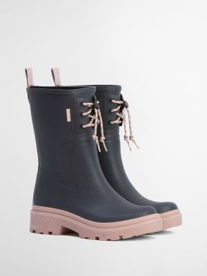 Barbour Devlin Mid Welly Dusky Grey/Gardenia