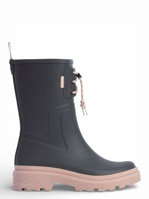Barbour Devlin Mid Welly Dusky Grey/Gardenia