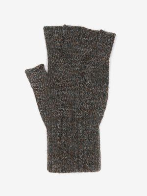 Barbour Fingerless Gloves Green