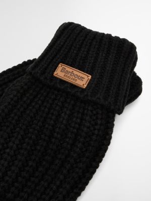 Barbour Women's Saltburn Knitted Gloves Black