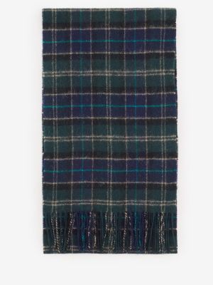 Barbour Tartan Lambswool Scarf Green Loch