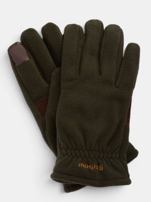 Barbour Coalford Fleece Gloves Olive Green