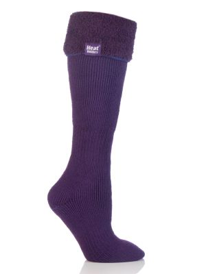 Heat Holders Women's 2.3 TOG Welly Socks-Plain Purple