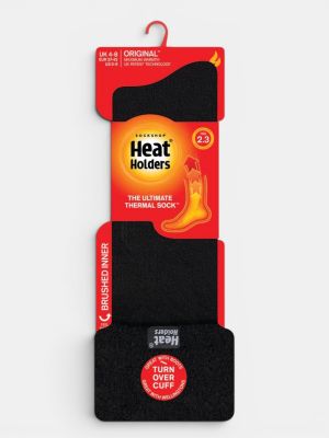 Heat Holders Women's 2.3 TOG Welly Socks-Plain Black