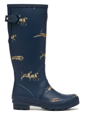 Joules Printed Welly Navy Dog