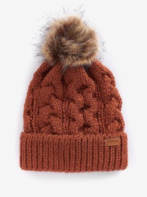 Barbour Women's Penshaw Beanie Warm Ginger