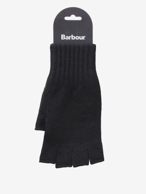 Barbour Fingerless Gloves Black 