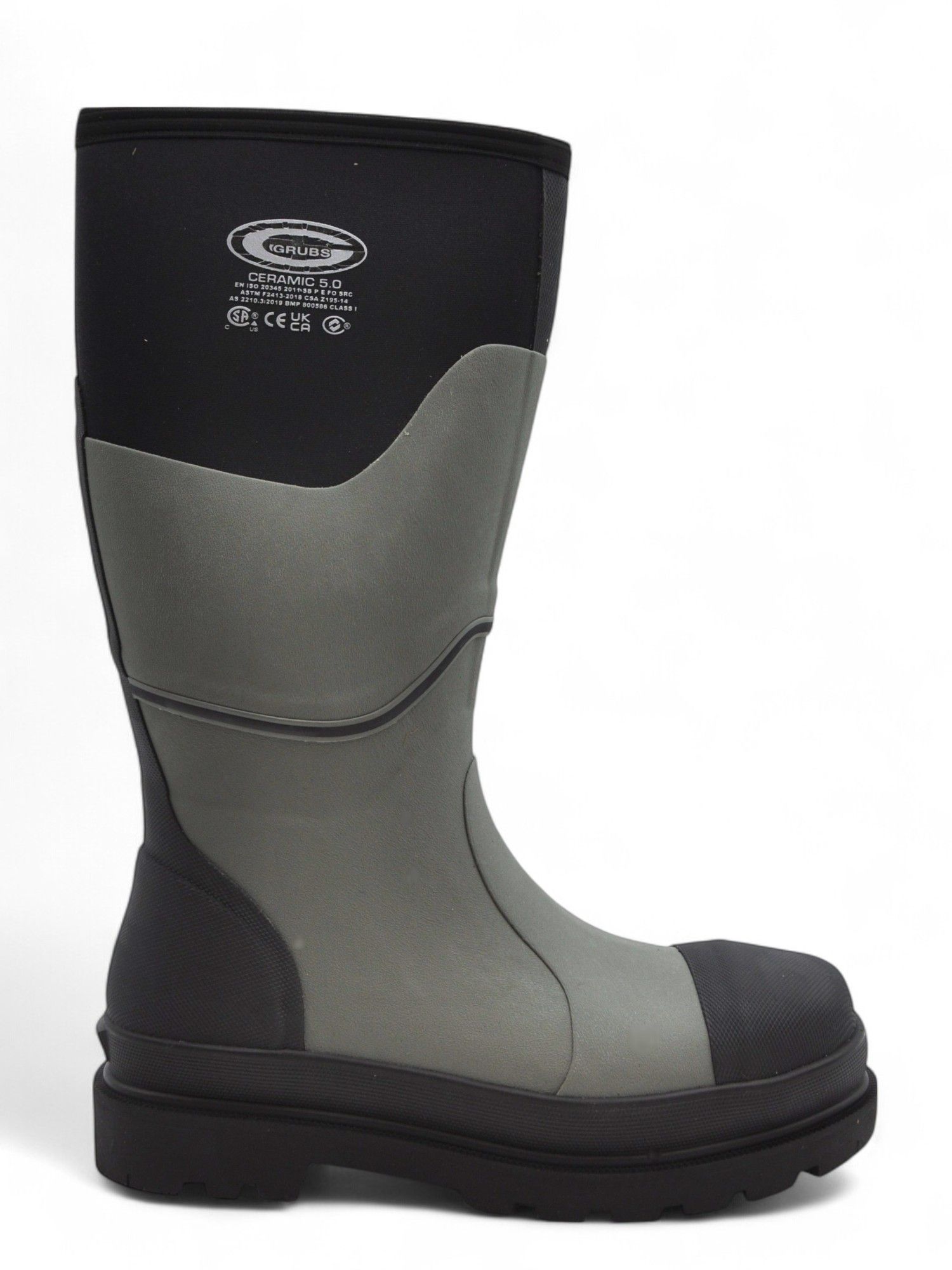 Grubs Ceramic Full Safety Charcoal/Black